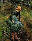 Camille Pissarro Young Peasant Girl with a Stick